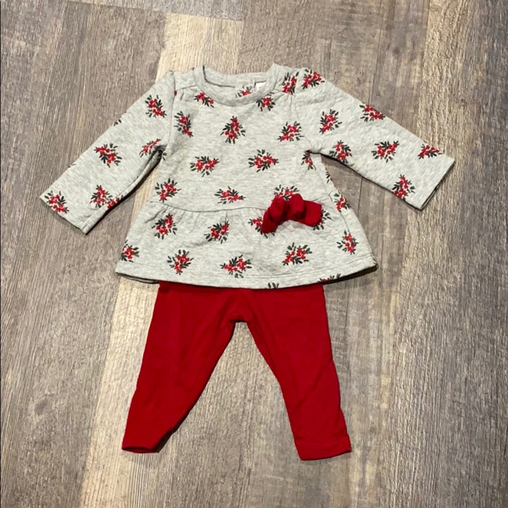 Baby Girls Christmas Outfit - 9M